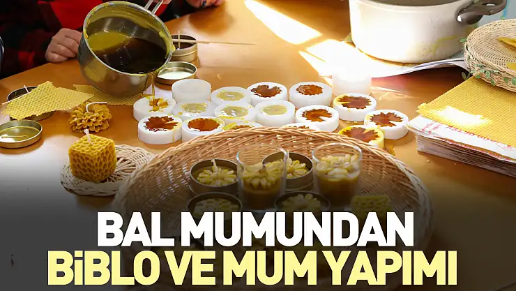 Bal mumundan biblo ve mum yapımı