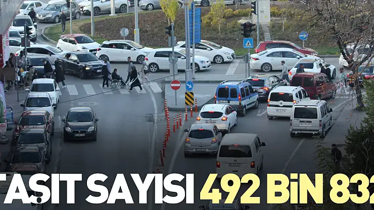 Taşıt sayısı 492 bin 832