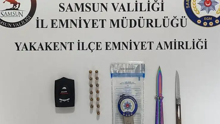 Suç unsurlarıyla denetime takıldı