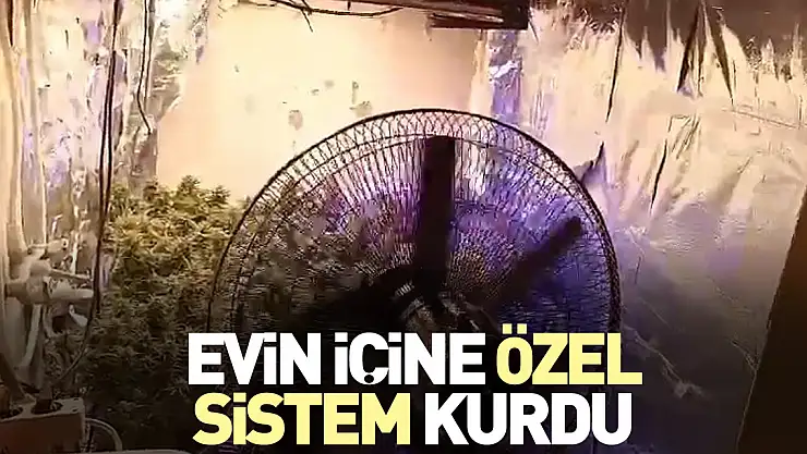 Evin içine özel sistem kurdu