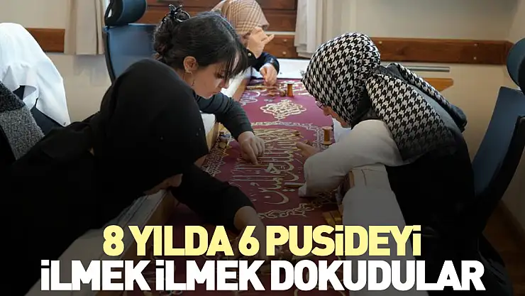8 yılda 6 puşideyi ilmek ilmek dokudular