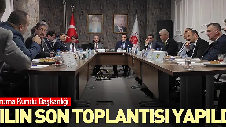 Yılın son toplantısı yapıldı