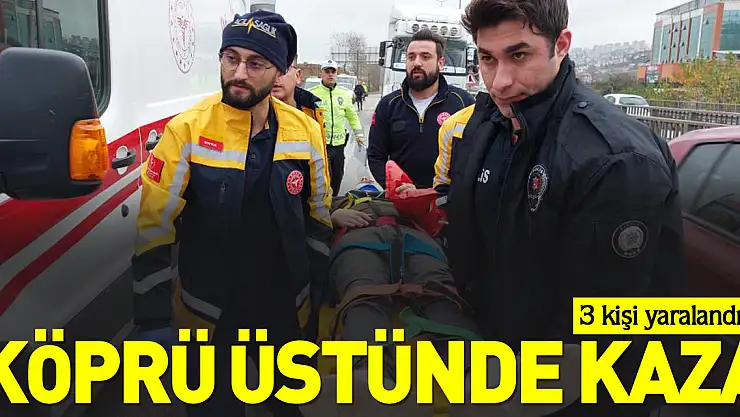 Köprü üstünde kaza