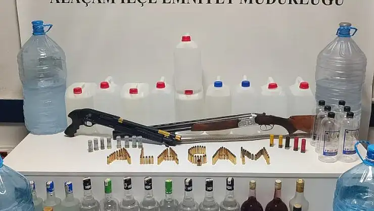 Samsun'da sahte içki operasyonu