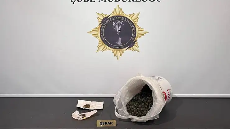 Samsun'da 335 gram esrar ele geçirildi: 1 gözaltı