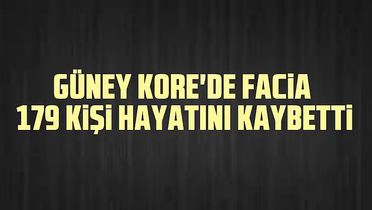 Güney Kore'de Facia ! 179 Kişi Hayatını Kaybetti