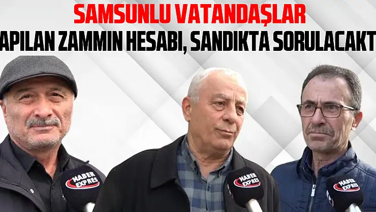 'YAPILAN ZAMMIN HESABI, SANDIKTA SORULACAKTIR'