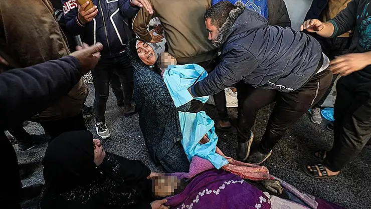 Gazze'de can kaybı 45 bin 553'e yükseldi