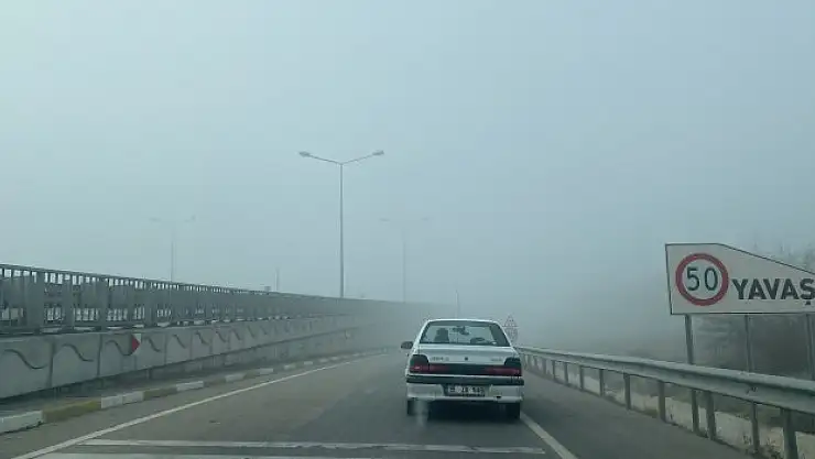 Görüş mesafesi 50 metreye kadar düştü