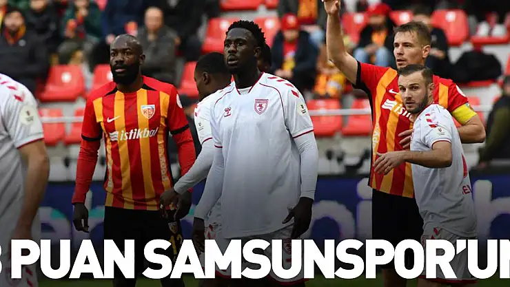 3 puan Samsunspor'un