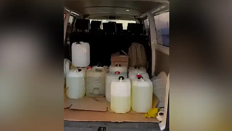 100 litre kaçak akaryakıt ele geçirildi