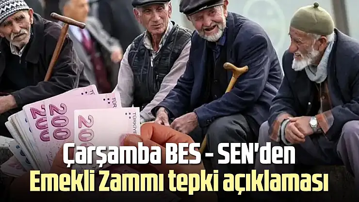 Çarşamba BES - SEN'den emekli maaş zamlarına tepki