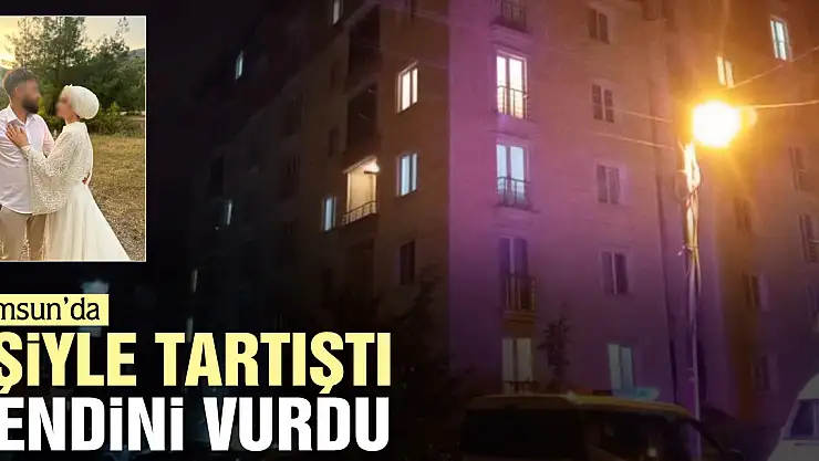 EŞİYLE TARTIŞTI, KENDİNİ VURDU