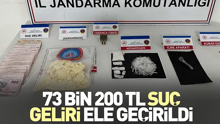 73 bin 200 TL suç geliri ele geçirildi