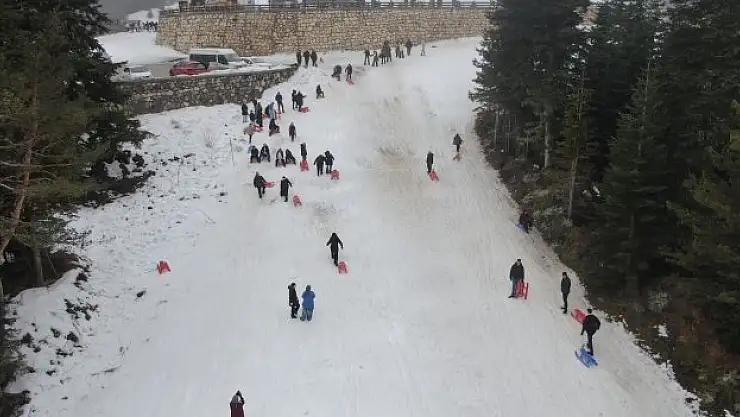 Ilgaz Dağı'nda Yarı yıl tatili yoğunluğu