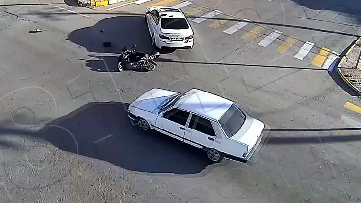 Aksaray'da yaşanan trafik kazaları KGYS kameralarında