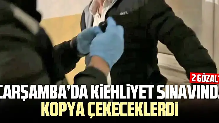 Kopya düzeneğiyle ehliyet sınavına girerken yakalandı: 2 gözaltı