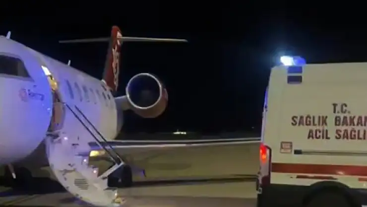2 bebek için ambulans uçak havalandı