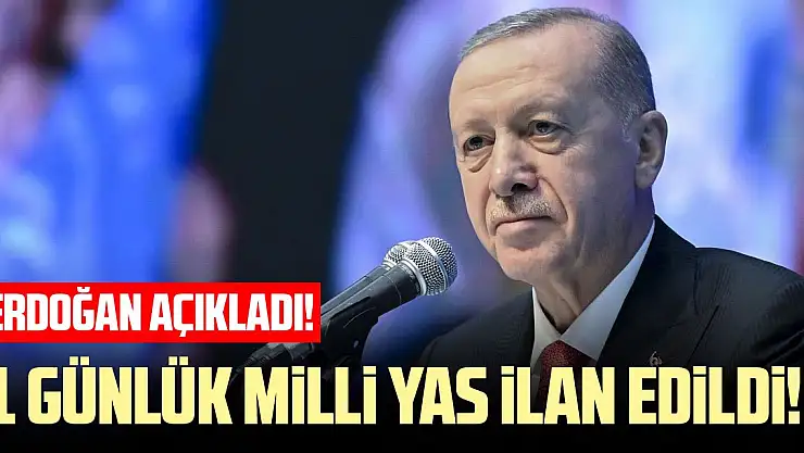 Erdoğan'dan Bolu açıklaması: 1 günlük milli yas ilan edildi