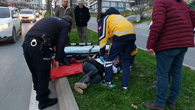 Sağlık çalışanı kazada yaralandı