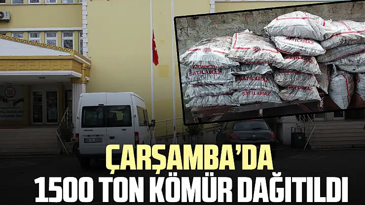 ÇARŞAMBA'DA 1500 TON KÖMÜR DAĞITILDI