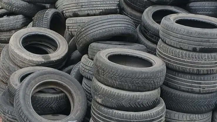 Yunusemre'de atık lastikler geri dönüşüme göndereliyor