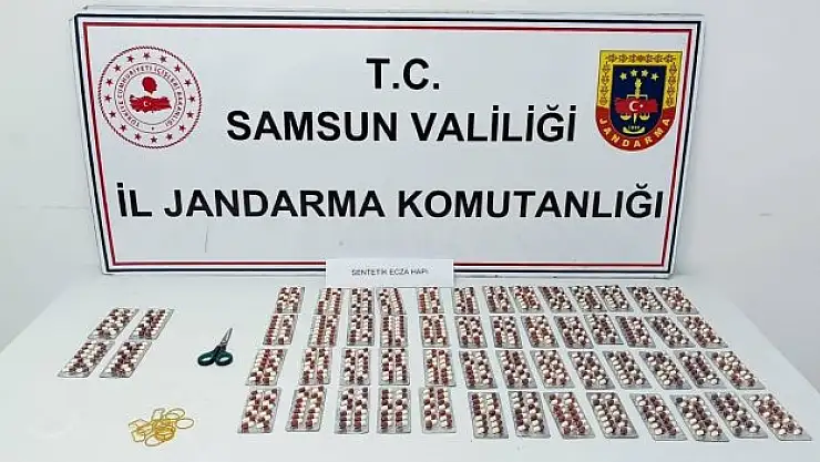 2 kişi 784 adet uyuşturucu hap ele geçirildi