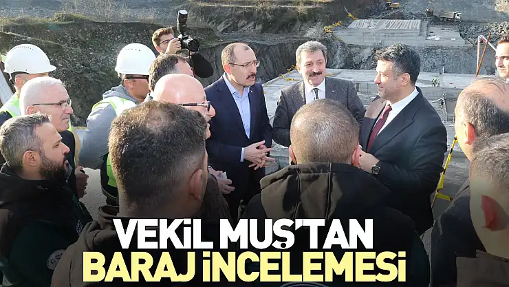 Vekil Muş'tan Baraj İncelemesi