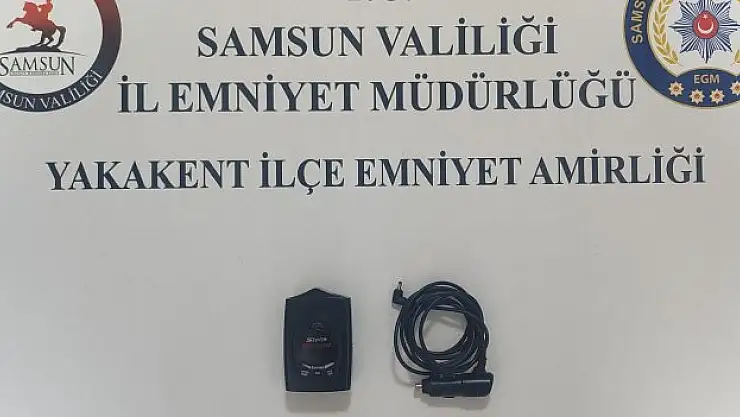 Radar tespit cihazı ele geçirildi