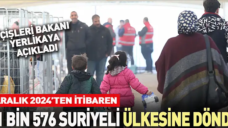 81 bin 576 Suriyeli ülkesine döndü