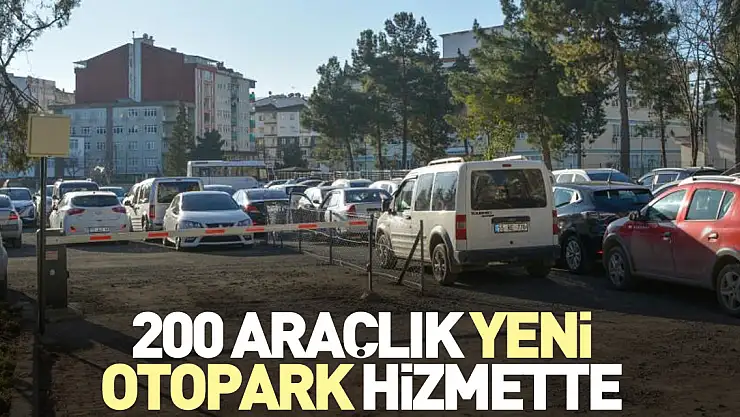 200 araçlık yeni otopark hizmette