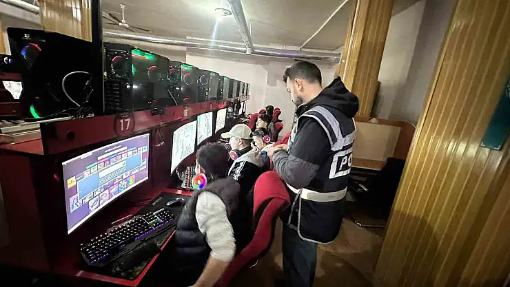 Yozgat'ta internet kafe ve oyun salonları denetimi sağlandı