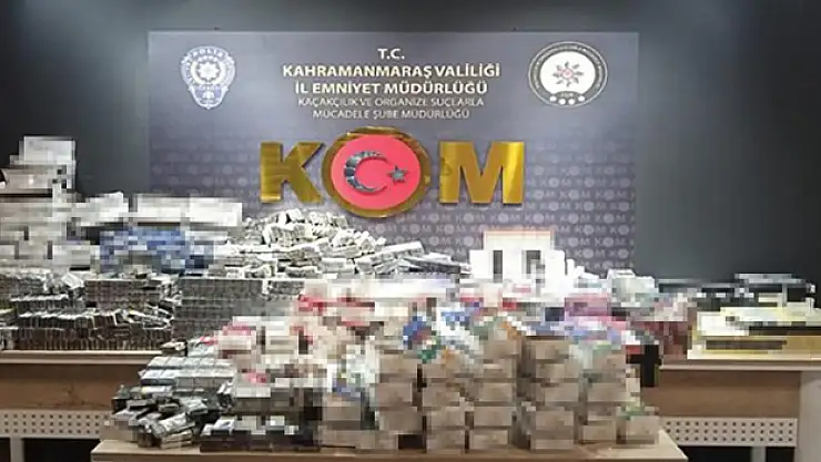 6 bin paket kaçak sigara ele geçirildi