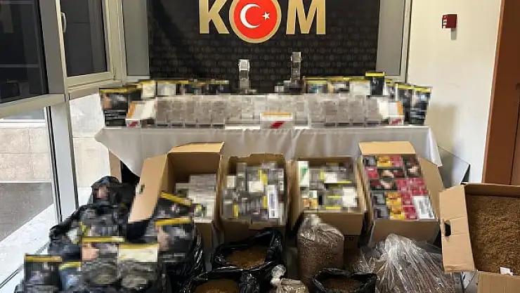 Kaçak sigara üretimine operasyon düzenlendi