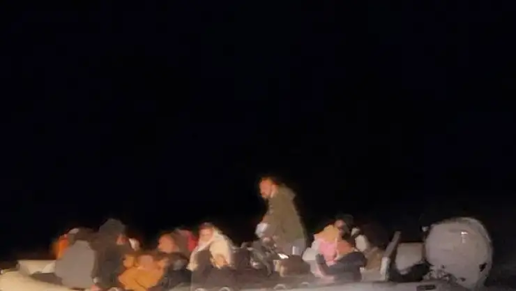 Bodrum açıklarında, göçmen yakalandı