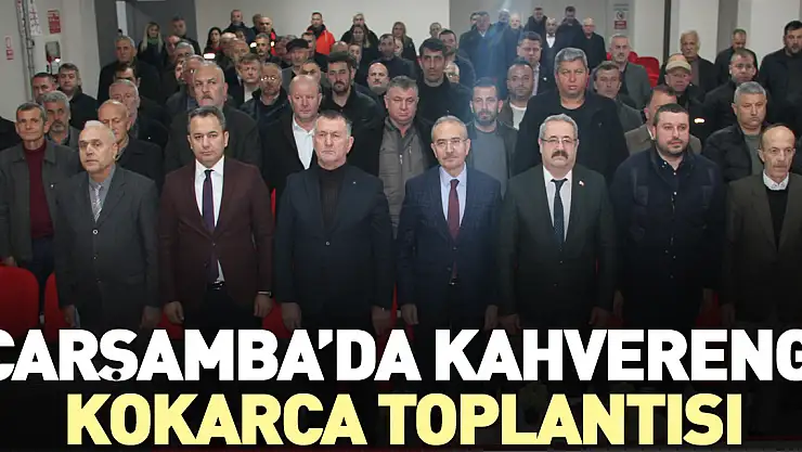 ÇARŞAMBA'DA KAHVERENGİ KOKARCA TOPLANTISI
