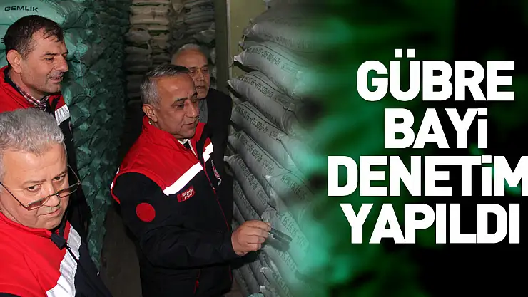 ÇARŞAMBA'DA GÜBRE BAYİ DENETİMİ YAPILDI