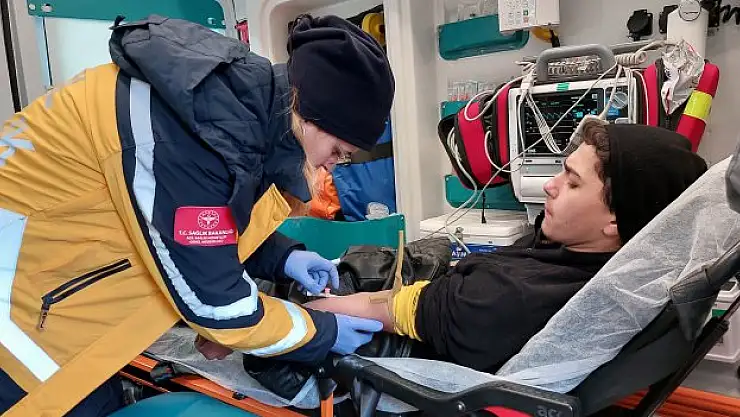 Samsun'da motosiklet kazası