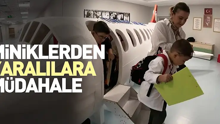 Miniklerden yaralılara müdahale