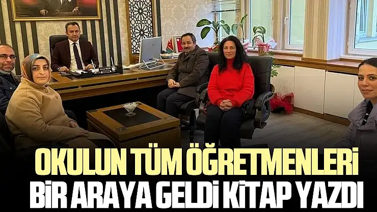 OKULUN TÜM ÖĞRETMENLERi BiR ARAYA GELDi KiTAP YAZDI
