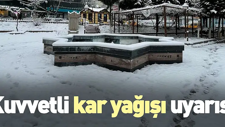 Kuvvetli kar yağışı uyarısı