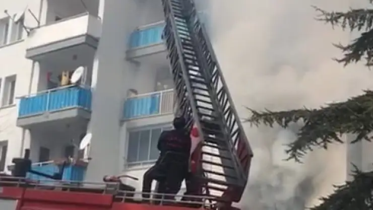 Tokat'ta apartman yangını
