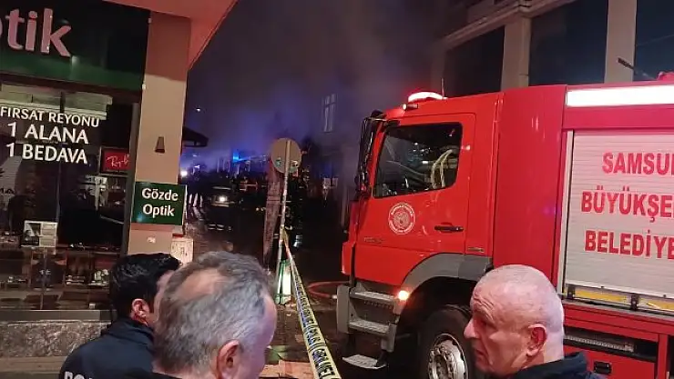 Çiçekçi dükkanında yangın