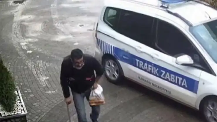 Zabıtayı görünce maraton koşucusuna dönüştü