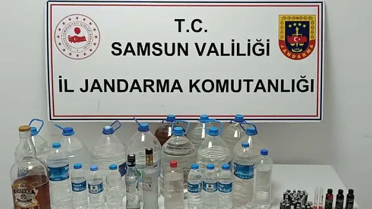 Sahte içki üreten şüpheli yakalandı