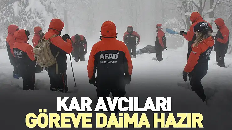 Kar avcıları göreve daima hazır