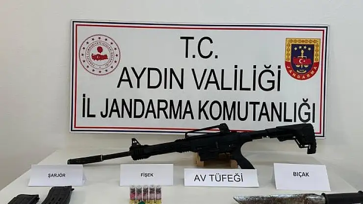 Aramada av tüfeği ve pala çıktı