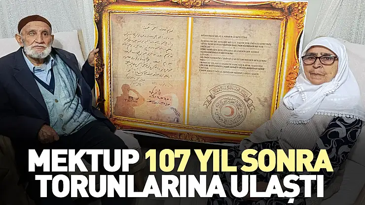 Mektup 107 yıl sonra torunlarına ulaştı