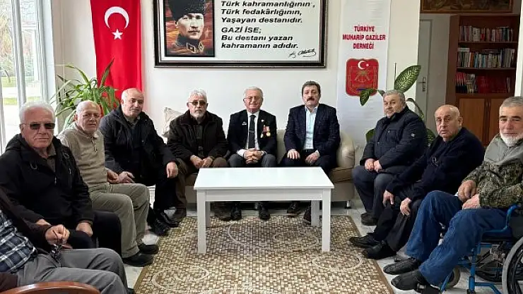 Vali Tavlı'dan Türkiye Muharip Gaziler Derneği'ne ziyaret