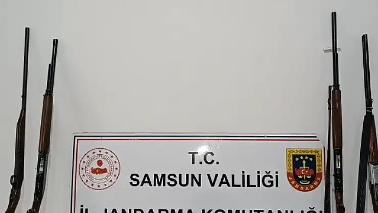 Ruhsatsız silah ve mühimmat ele geçirildi